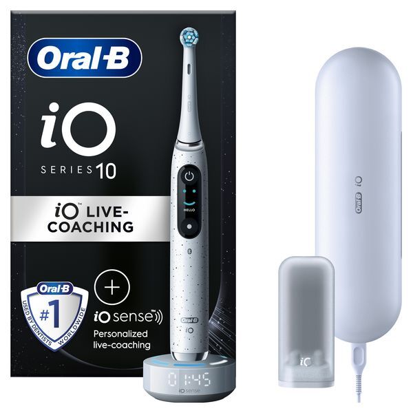 Oral-b Electric toothbrush iO Series 10 Stardust White Elektrinis dantų &scaron;epetėlis Unisex