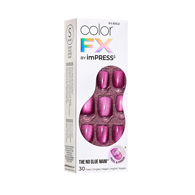 Kiss Glue-on nails ImPRESS Color FX - Levels 30 pcs priemonė nagams