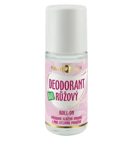 Purity Vision Organic Pink deodorant roll-on 50 ml 50ml Moterims