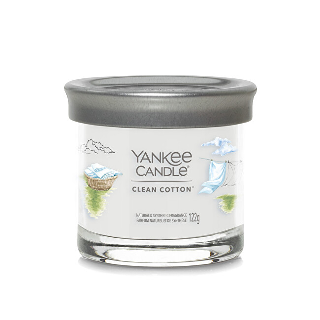 Yankee Candle Aromatic candle Signature tumbler small Clean Cotton 122 g Unisex