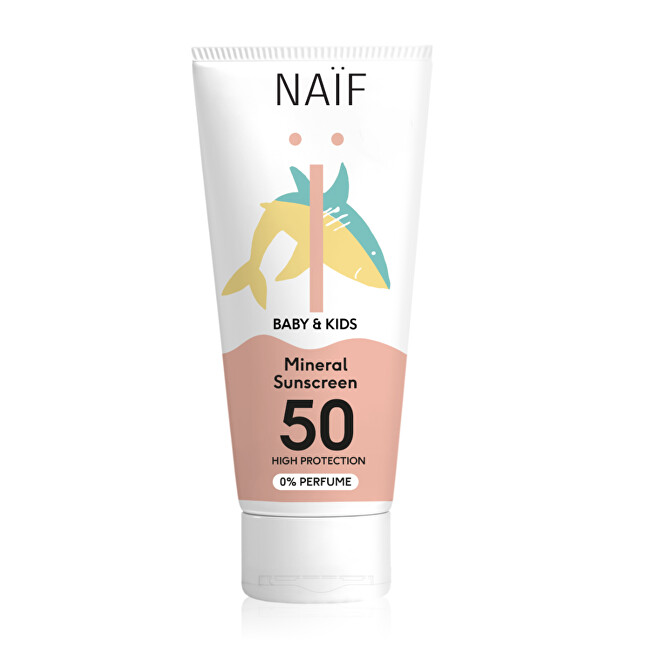 NA&Iuml;F Protective cream SPF 50 for children and babies Mineral Sunscreen 100 ml 100ml Vaikams
