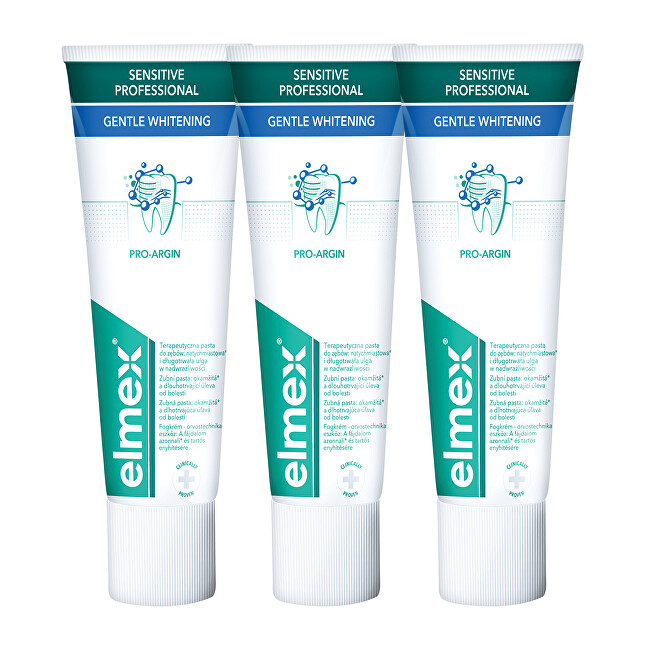 Elmex Whitening toothpaste for sensitive teeth Sensitive White ning Trio 3x 75 ml 75ml Unisex