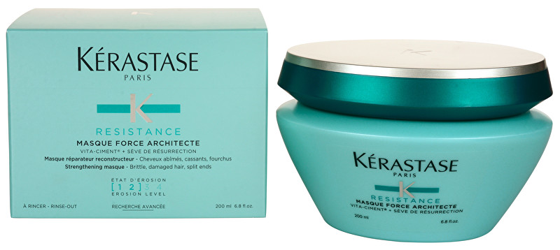 K&eacute;rastase Mask for very brittle and damaged hair Masque Force Architecte (Reconstructing Masque) 200 ml 200ml atstatomoji plaukų priežiūros priemonė