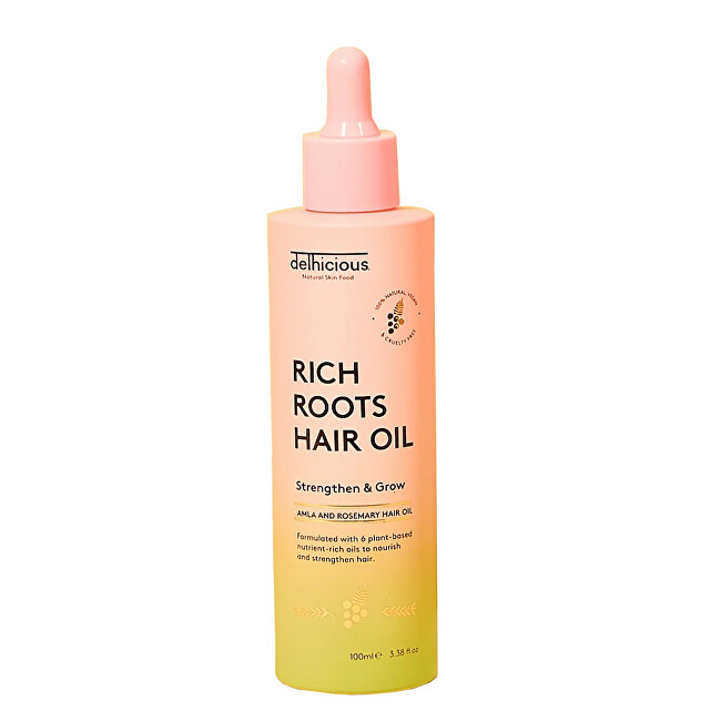 Delhicious Delhicious, Rich Roots Amla & Rosemary Hair Oil (100ml), olej na vlasy 100ml Moterims