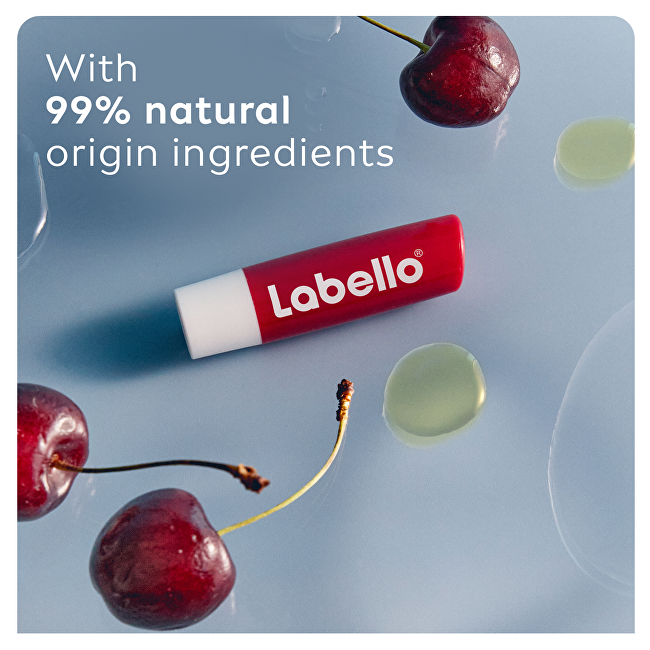 Labello Cherry Shine Caring Lip Balm 4.8 g lūpų balzamas
