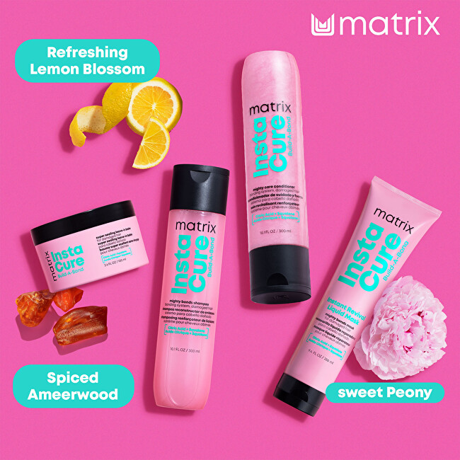 Matrix Restoring balm for damaged hair Instacure Build a Bond (Leave In Balm) 75 ml 75ml nenuplaunama plaukų priežiūros priemonė