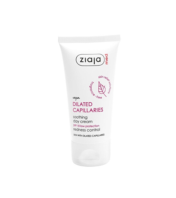 Ziaja Skin cream SPF 10 Dilated Capillaries Soothing Day Cream Drėkinamasis veido kremas Moterims