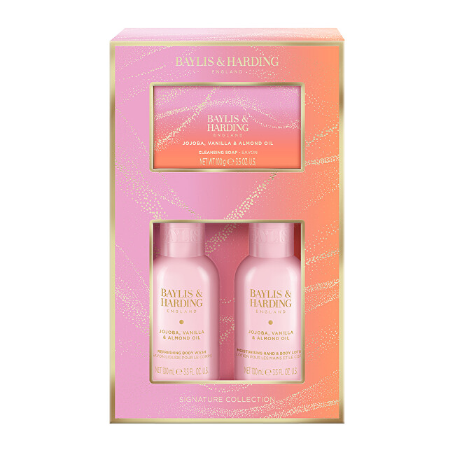 Baylis & Harding Body Care Gift Set Jojoba, Vanilla & Almond Oil 3 pcs Moterims