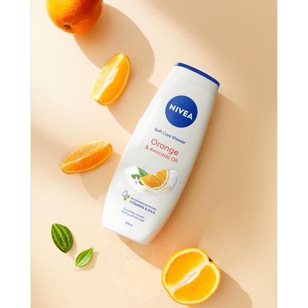 Nivea Shower gel Orange & Avocado Oil (Care Shower Gel) 500 ml 500ml Moterims