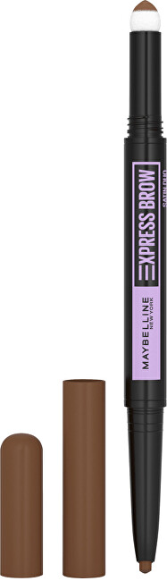 Maybelline Eyebrow Pencil and Powder Express Brow Satin Duo 04 Dark Brown antakių pieštukas