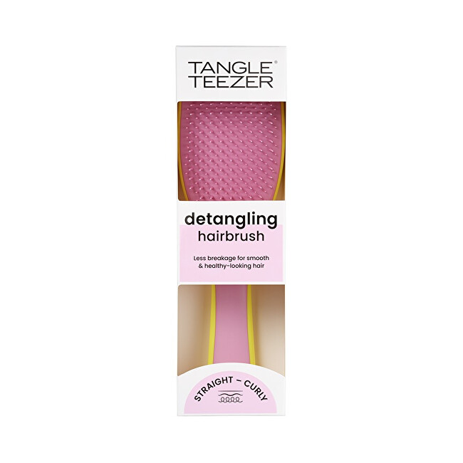 Tangle Teezer The Ultimate Detangler Hyper Yellow Rosebud hair brush plaukų šepetys