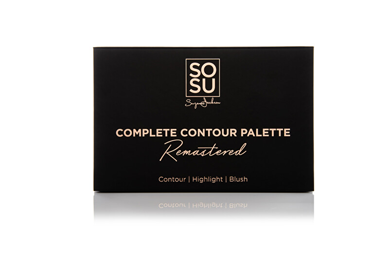 SOSU Cosmetics Face contour palette Remastered (Complete Contour Palette) 26 g šviesintojas