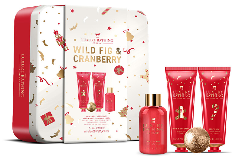 The Luxury Bathing Company Fig & Cranberry Bath Care Gift Set 4 pcs Moterims