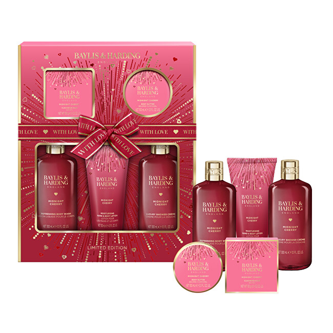 Baylis & Harding Midnight Cherry Gift Set 5 pcs Moterims
