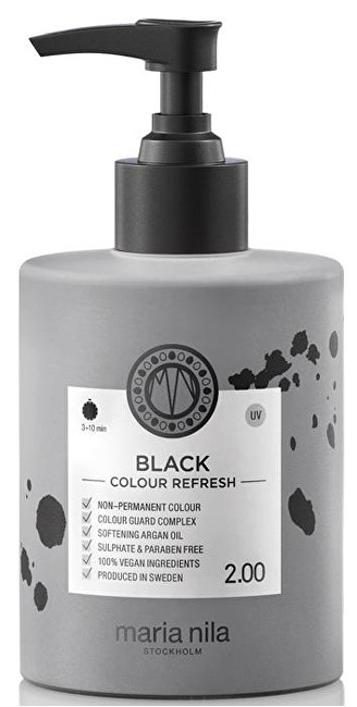 Maria Nila Soft nourishing mask without permanent color pigments Black ( Colour Refresh Mask) 100ml atstatomoji plaukų priežiūros priemonė