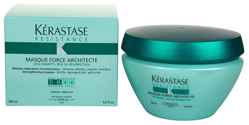 K&eacute;rastase Mask for very brittle and damaged hair Masque Force Architecte (Reconstructing Masque) 200 ml 200ml atstatomoji plaukų priežiūros priemonė