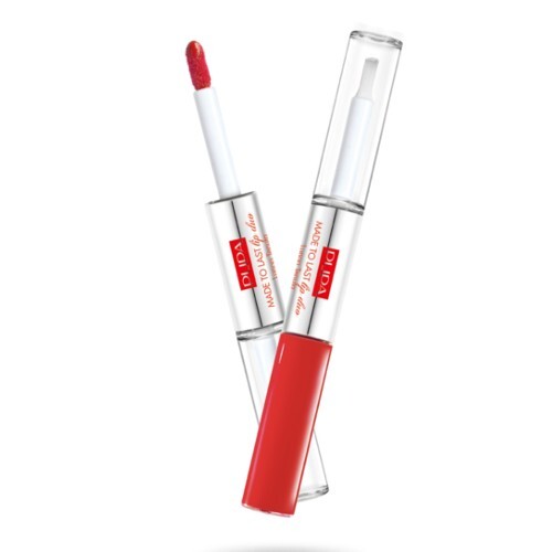 PUPA Milano Long-lasting liquid lipstick Made To Last Lip Duo (Liquid Lip Colour) 2 x 4 ml 004 Geranium Fuchsia Moterims