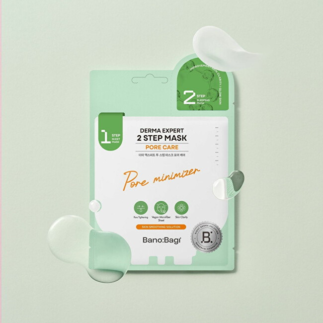 BANOBAGI Two-phase mask for reducing enlarged pores Derma Expert Pore Care (2 Step Mask) 25+2 g vietinės priežiūros priemonė