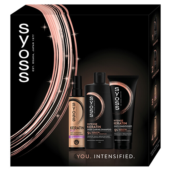 Syoss Keratin Big Box - D&aacute;rkov&aacute; sada Plaukų &scaron;ampūnas Moterims