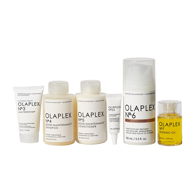 Olaplex The Full-On Shine Set Gift Set atstatomoji plaukų priežiūros priemonė