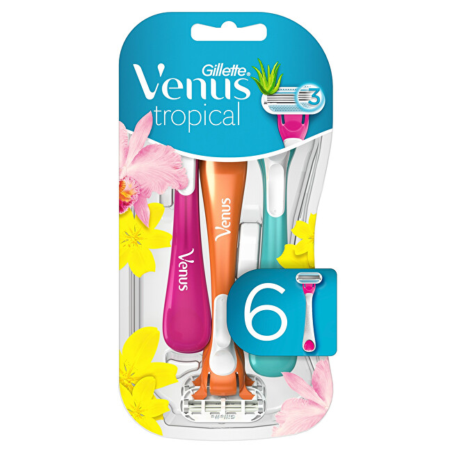 Gillette Venus Tropical disposable razors 6 pcs Moterims
