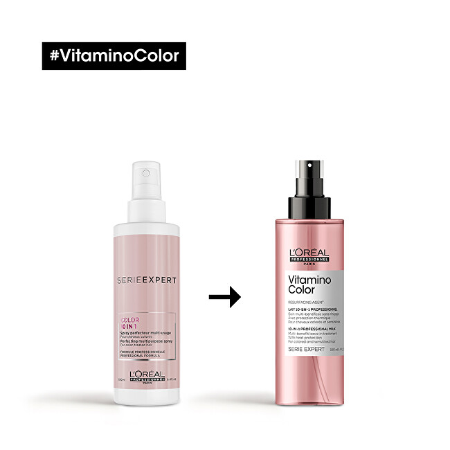 L&acute;Or&eacute;al Professionnel Vitamino Color (10-in1 Professional Milk) 190 ml, an improving multi-purpose spray 190ml plaukų apsauga nuo kar&scaron;čio