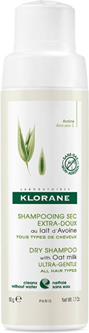 Klorane Dry shampoo for all hair types Oat milk (Dry Shampoo) 50 g Moterims