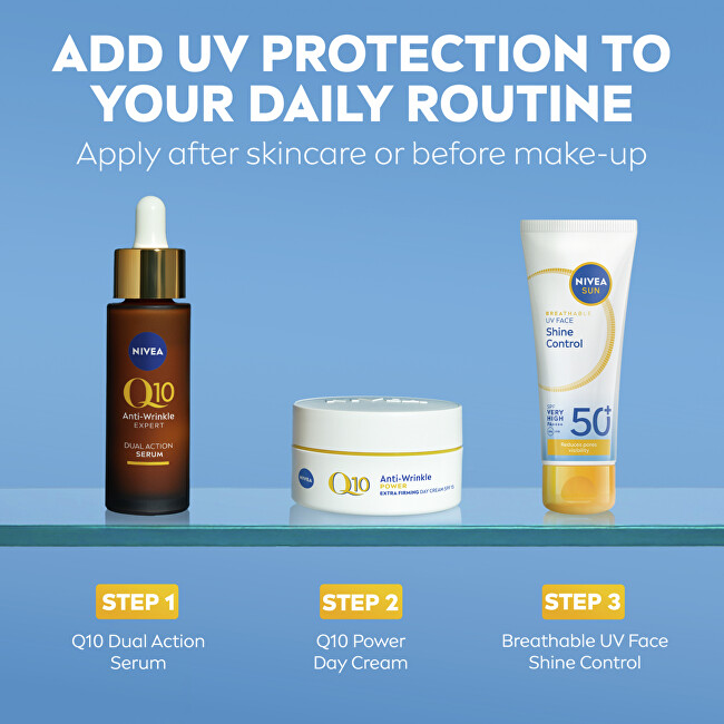 Nivea Protective face cream Shine Control SPF 50+ 40 ml 40ml veido apsauga