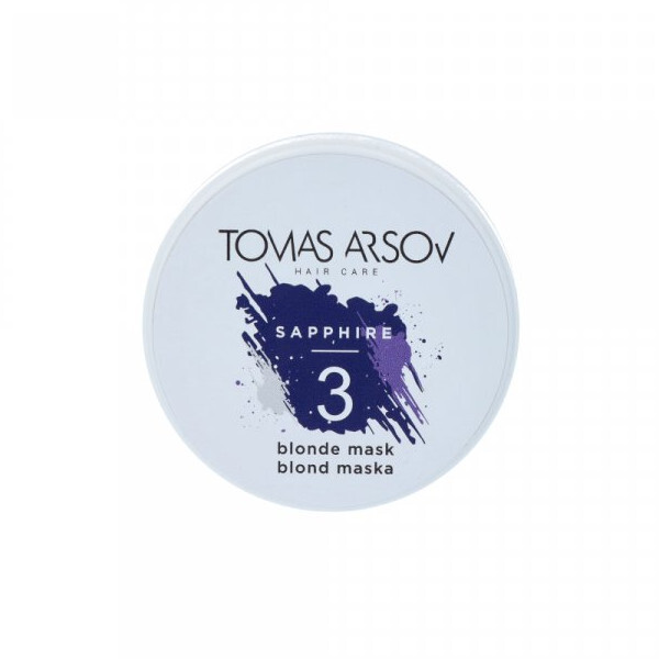 Tomas Arsov The mask suppresses yellow and golden hair tones Sapphire ( Blonde Mask) 100 ml 100ml Unisex