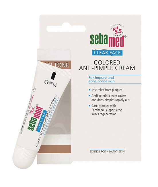 SebaMed Toning Cream Face Acne Clear (Coloured Anti-Pimple Cream) 10 ml 10ml Moterims