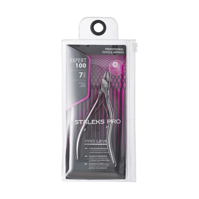 STALEKS Professional Nail Nippers Expert 100 7 mm (Professional Nail Nippers) Manikiūro priemonė