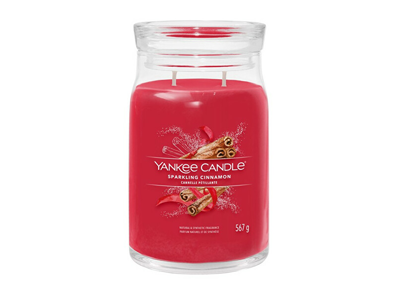 Yankee Candle Aromatic candle Signature large glass Sparkling Cinnamon 567 g Unisex