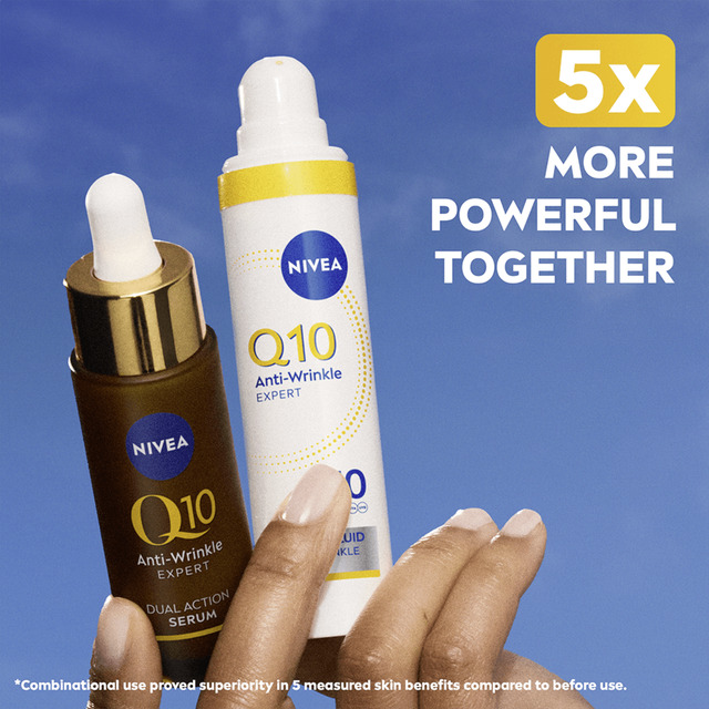 Nivea Daily Facial Fluid SPF 50 Q10 Anti-Wrinkle Expert (Daily UV Fluid) 40 ml 40ml vietinės priežiūros priemonė