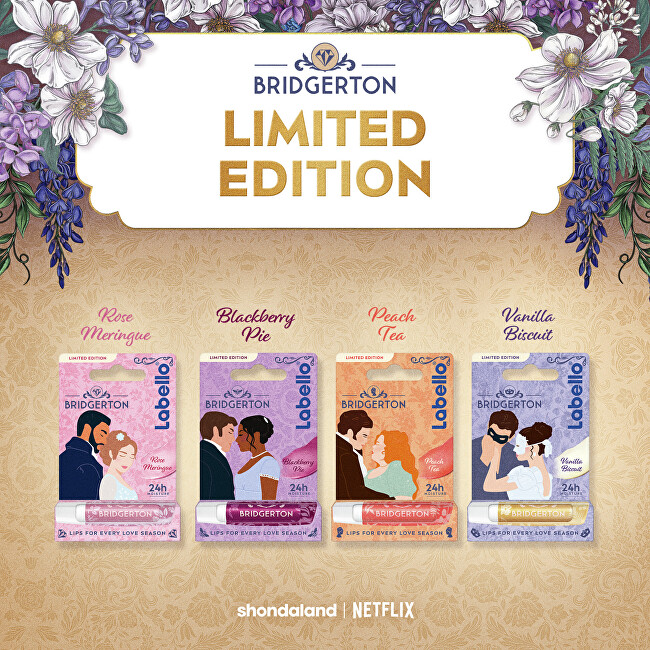 Labello Bridgerton Rose Meringue Lip Balm 4.8 g lūpų balzamas