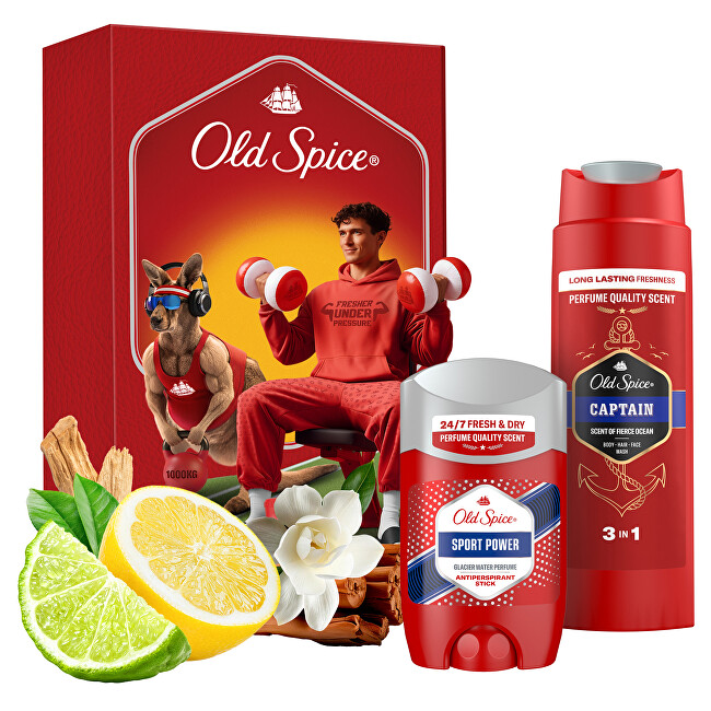 Old Spice Gym Set Sport Set - D&aacute;rkov&aacute; sada Vonios ir du&scaron;o priemonė Vyrams