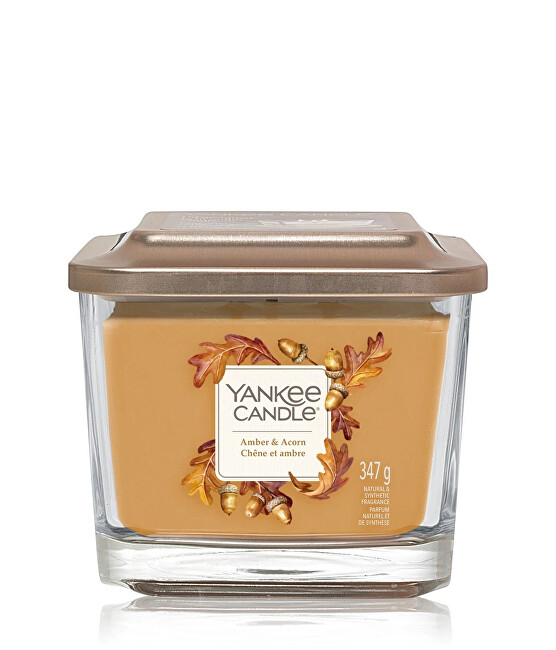 Yankee Candle Aroma candle small square Elevation Amber & Acorn 96 g Unisex