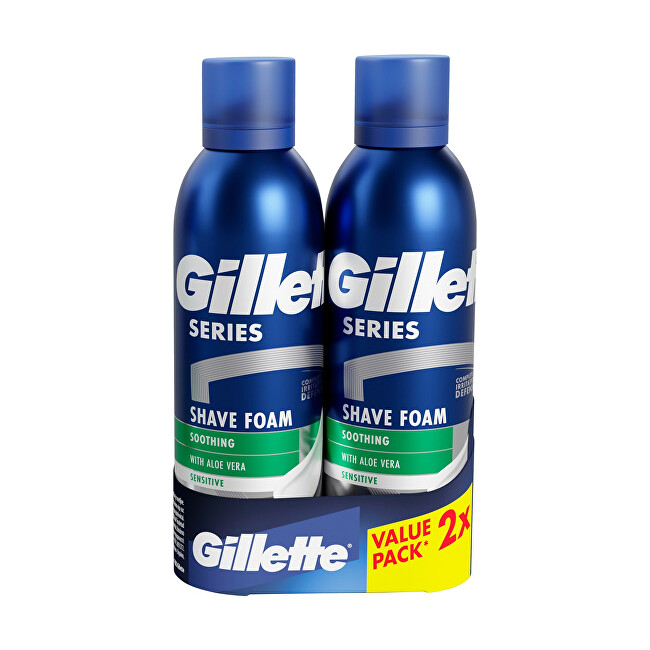 Gillette Gift set of soothing shaving foams 2 x 200 ml 200ml Vyrams Gillette Gift set of soothing shaving foams 2 x 200 ml 200ml Vyrams