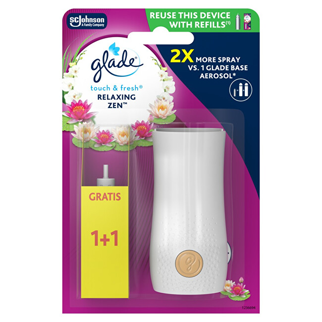 Glade Touch & Fresh air freshener + Relaxing Zen refill 2 x 10 ml 10ml namų kvapas