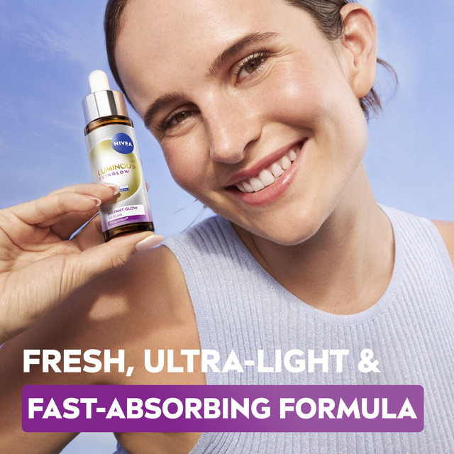 Nivea Luminous Skin Glow (Serum) 15ml vietinės priežiūros priemonė