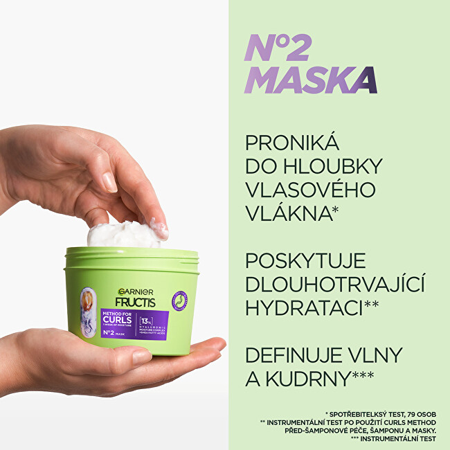 Garnier Fructis Curls Method Mask 370ml plaukų kaukė