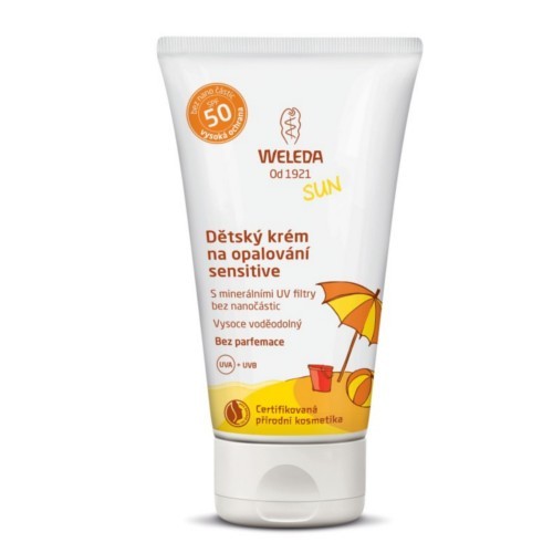 Weleda Sensitiv e SPF 50 Sunscreen Cream 50 ml 50ml Vaikams