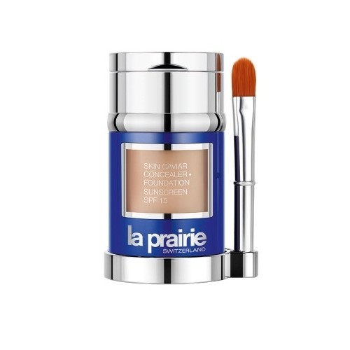 La Prairie Luxurious liquid make-up with concealer SPF 15 (Skin Caviar Concealer Foundation) 30 ml + 2 g Pure Ivory makiažo pagrindas