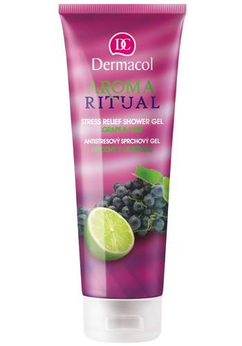 Dermacol Anti-stress shower gel with lime Grapes 250 ml 250ml Moterims