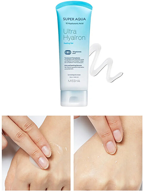 Missha Peeling skin gel Super Aqua Ultra Hyalron (Peeling Gel) 100 ml 100ml makiažo valiklis
