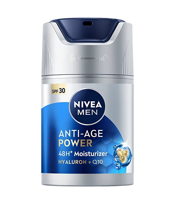 Nivea Moisturizing cream SPF 30 Men Anti-Age Power Moisturizer Drėkinamasis veido kremas Vyrams