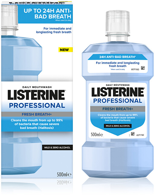 Listerine Mouthwash Professional Fresh Breath+ 500 ml 500ml Dantų emalį stiprinanti priemonė