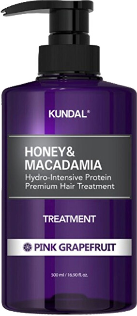 KUNDAL Hydrointensive Protein Hair Treatment Honey & Macadamia Pink Grapefruit (Treatment) 500ml Moterims