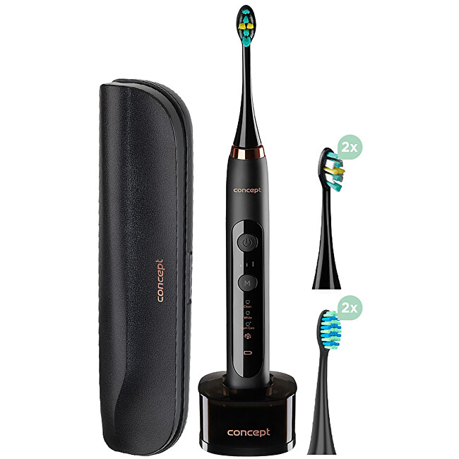 Concept Sonic toothbrush with travel case Perfect Smile black ZK7011 Unisex