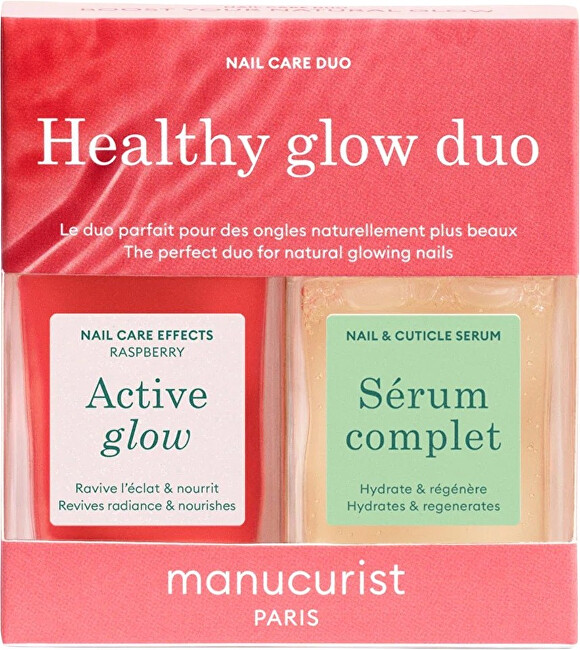 Manucurist Healthy Glow Duo Gift Set nagų lakas