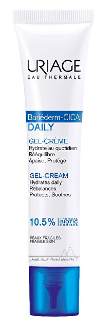 Uriage Light gel cream for damaged skin Bariéderm CICA (Daily Gel-Cream) 40 ml 40ml Moterims